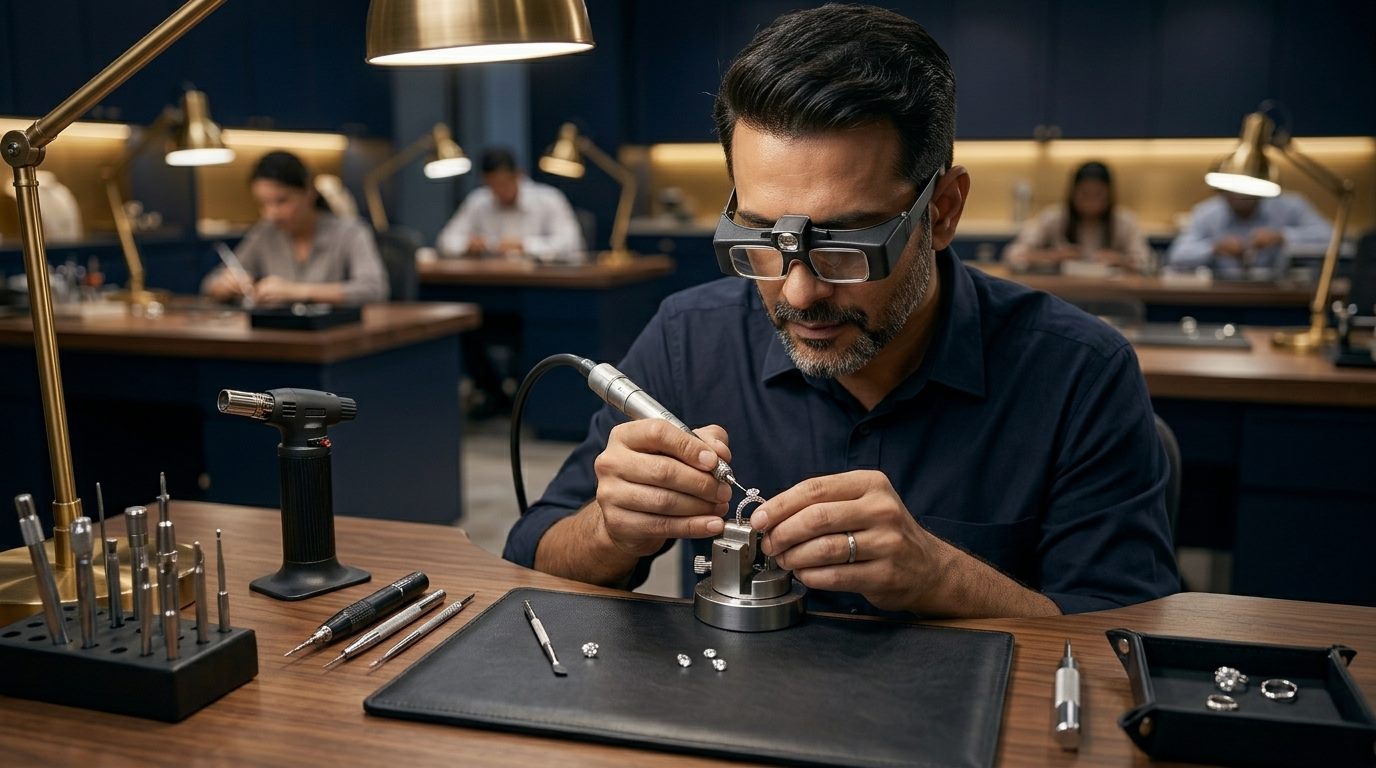 Executive jewellery hiring strategy meeting in a premium boardroom